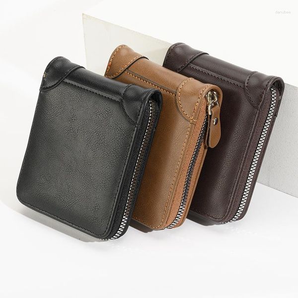 Carteiras Moda Carteira para Homem Bolsa de Moedas PU Macia Titular de Cartão Feminino Identidade Bolsa Bancária de Crédito Bolsa Feminina Cluth Moneybag