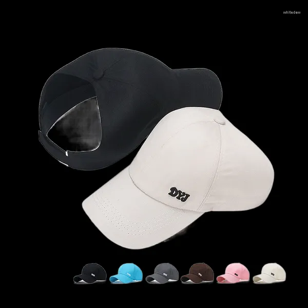 Ball Caps Baseball Cap Voor Dames Meisjes Met Gat Ontworpen Alle Haartypes Verstelbare Hoeden