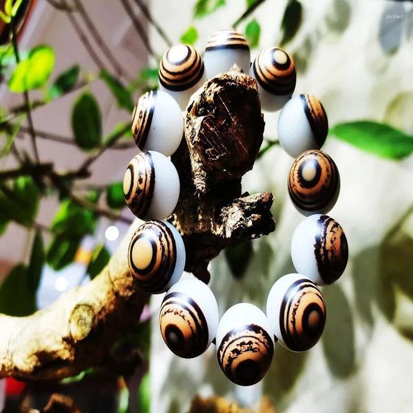 Strand Ghost Eyes Bodhi Root Bracelet Seed Masculino Lvory Fruit Play Presente Rosário Budistas