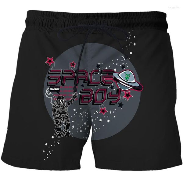 Мужские шорты 2023 3D -печать пляжные топы Swimshorts Trunks Sea Short Fashion Kids Boy Sports Clothing Streatwear