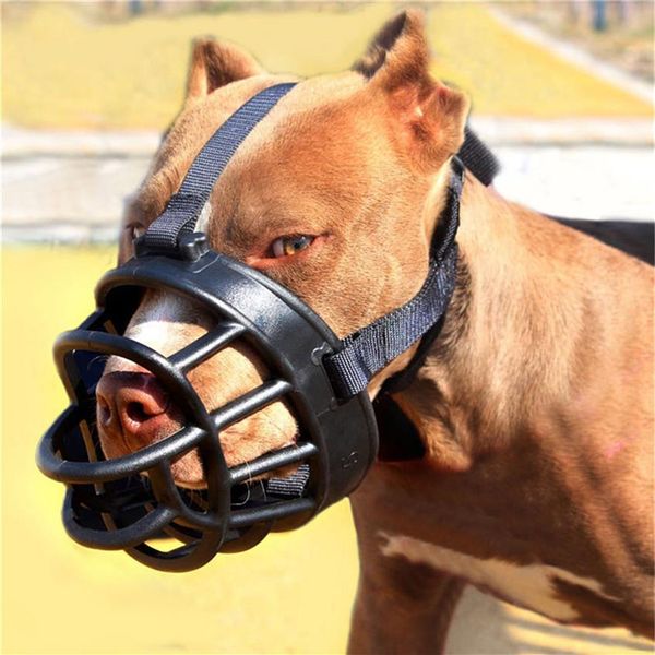 Köpek Muzzlespet Yumuşak havlayan Silikon Ağız Maskesi Pitbull Sheperd Küçük Köpek Retriever Ürünleri için Kabuk Anti Bit Bitme Namlu284K