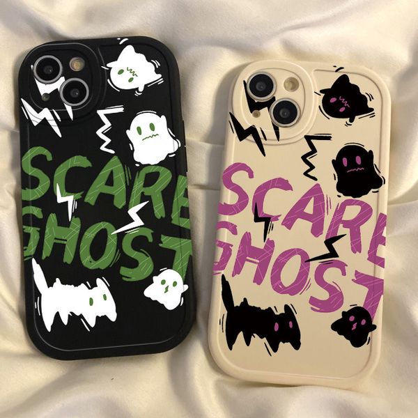 Creative Ghost iPhone13/14promax Apple 11/12 Case XR/XS Cartoon 6/7/8 Plus