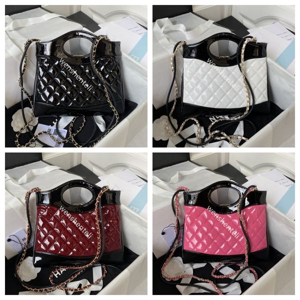 10A bolsa de canal 31 bolsa moda crossbody designer bolsas de couro envernizado bolsa de ombro cadeia de alta capacidade bolsas de pele de carneiro bolsa pequena carteira mensageiro