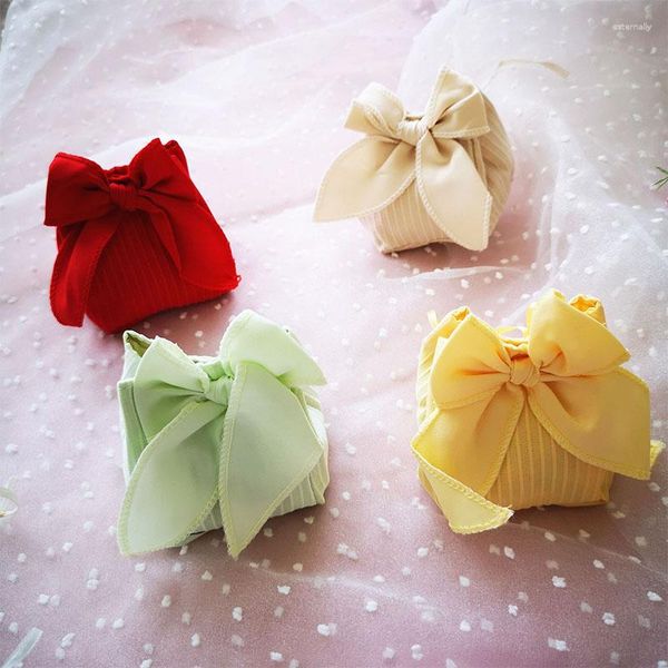 Подарочная упаковка Big Bow Sacks для дня рождения свадебная вечеринка Favors Мини Шоколадная Кенди Сумка Симпатичка