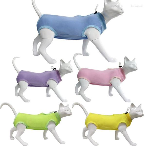 Abbigliamento per cani Kitten Recovery Suit Gatto Svezzamento Sterilizzazione Cura Pagliaccetto Pet Anti-morso Anti-leccare Dopo Gilet aderente Vestiti