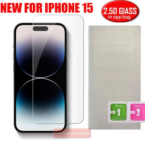 Großhandel 2.5D gehärtetes Glas Handy-Displayschutz für iPhone 14 13 12 11 PRO Max XS X XR 7 8 Plus Samsung A12 A22 A32 A42 A52 A72 A92 5G 4G