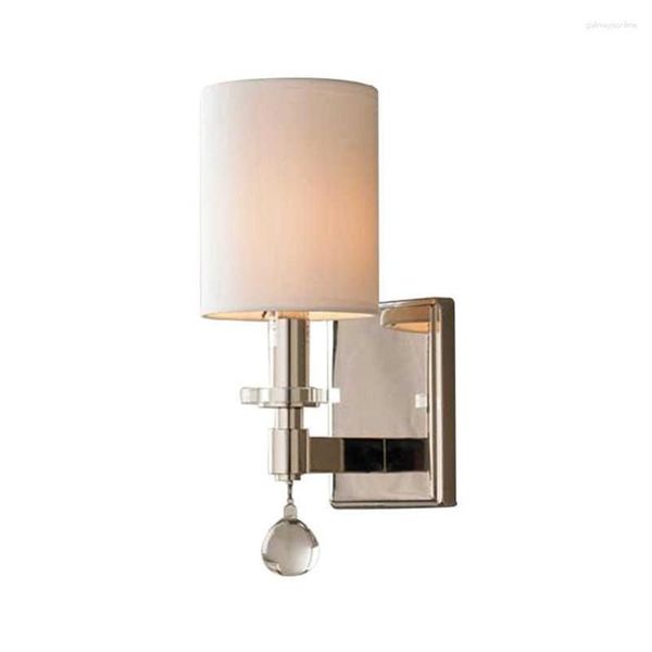 Wandleuchte, moderne Luxus-Kristall-Silber-Lampen, französisches Wohnzimmer, Esszimmer, Arbeitszimmer, Flur, Schlafzimmer, Nachttischlampen, Leuchten