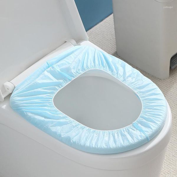 Capas para assento sanitário almofada descartável capa dupla camada ampliada viagem portátil papel maternidade