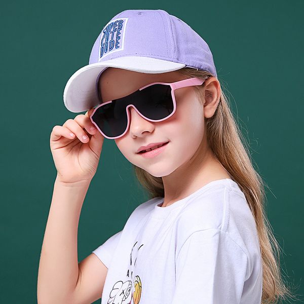 Дети солнцезащитные очки мальчики девочки детские оттенки с яркими объективами поляризованы UV400 Стильные модные очки, детка на открытом воздухе S8296