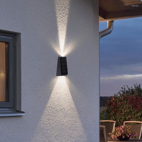 Настенная лампа Солнечные наружные водонепроницаемые огни безопасности для садового коридора двора