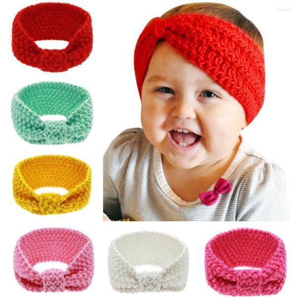Acessórios de cabelo 1 peça faixa de cabeça para bebê menina pano infantil nascido tiara headwrap presente crianças bandagem turbante tricô headwear