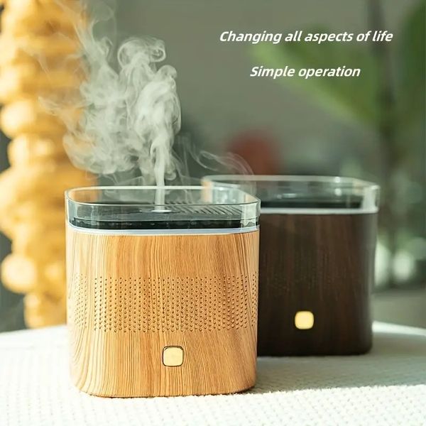 1pc Desktop Creativo Grana di Legno Aromaterapia Macchina, Casa Umidificatore per Ufficio di Grande Capacità, Diffusore Ad Ultrasuoni, Atomizzazione Olio Essenziale