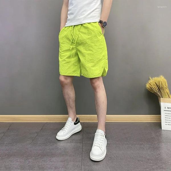 Pantaloncini da uomo Abbigliamento Moda Tendenza estiva Colore Pantaloni larghi Haren coreani ad asciugatura rapida per uomo Beach Slim Homme