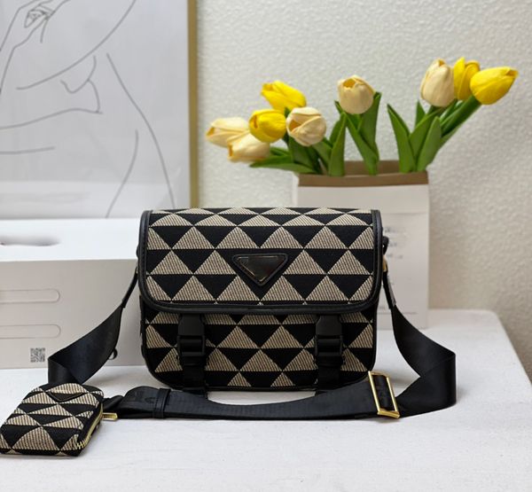 Сумка для сумки для мессенджера наклонная сумка для камеры сумка для мессенджера мода женская сумочка для кошелька для вышивки ткани для кошелька Треугольник Треугольник