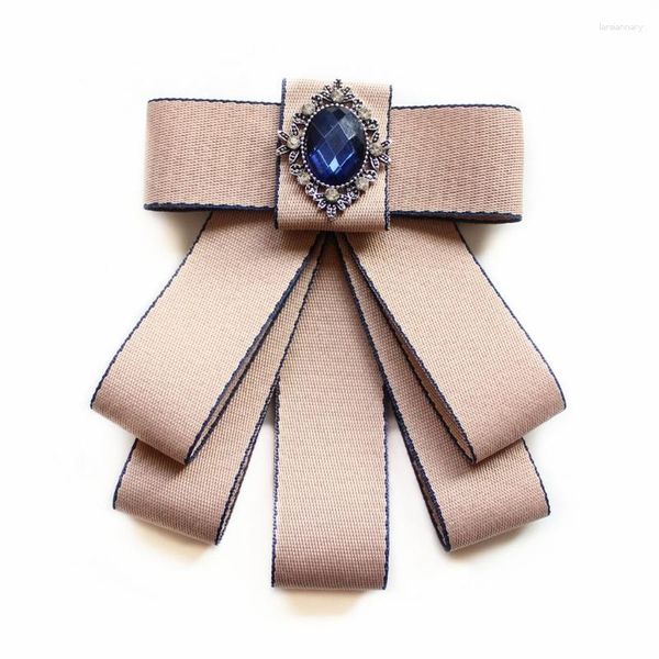 Broschen Mode Band Fliege Formale Party Handgemachte Krawatte Strass Kristall Brosche Pin Luxus Hochzeit Einstellbare Bowties C1FE