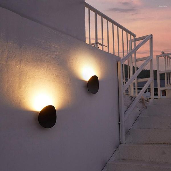 Lampada da parete 7W LED Indoor Outdoor Camera da letto Soggiorno Balcone Corridoio Comodino Applique Moderna Decorazione artistica leggera impermeabile