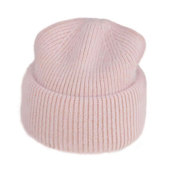 Beanie/Totenkopfkappen Kaninchenfell Wintermützen für Damen Mode Warme Beanie Solid Adt Er Kopfkappe Drop Delivery Zubehör Schals Handschuhe