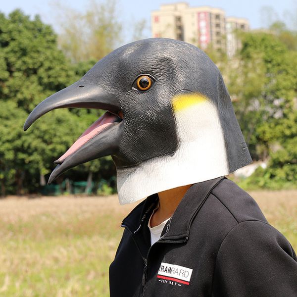 Máscara de pinguim - cabeça cheia de animal látex de Halloween