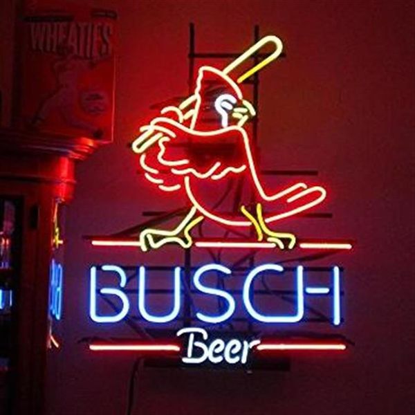 T896 Busch Beer Neon Light Sign Home Beer Bar Pub Sala ricreativa Luci del gioco Windows Glass Wall Signs 24 20 inches186o