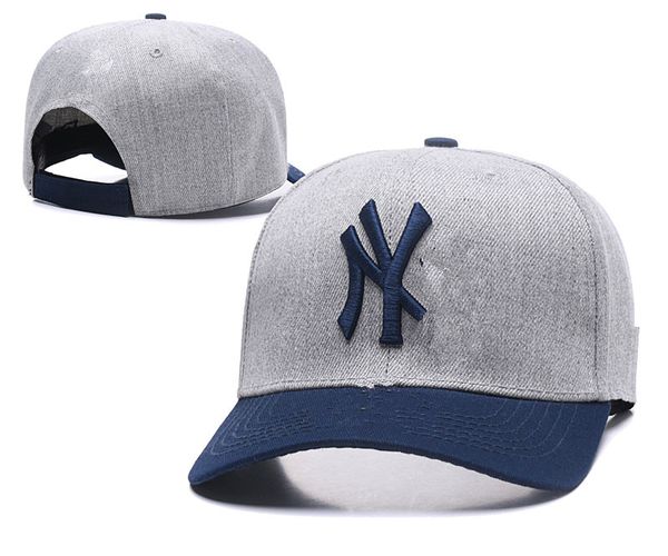 Hip Hop Feminino Masculino Boné de Beisebol de NY Unissex Designer Snapback Caps Design Team Letter Fishing Letter Cap