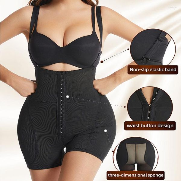 Kadın şekillendiricileri Kadın Seksi Tangs Bodysuit Bulifter kalçası Geliştirme Shapewear Lingeries Karın Zahmetli Yüksek Bel Kontrol Panties