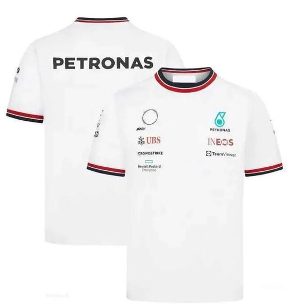 Camisetas masculinas 2024 para mercedes benz racing team ceto f1 temporada petronas motorsport masculino respirável casual manga curta