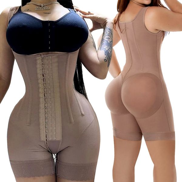 Damen Shapers Fajas Colombianas Post Liposuction Reductoras Postpartum Girdle Stage 2 BBL Tummy Tucker Ganzkörper-Sculpting-Shapewear 230721