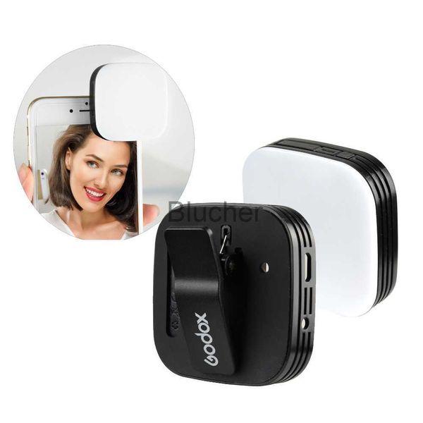 Selfie Lights New Godox Mini Taşınabilir Selfie Flash LEDM32 Kamera 32 LED Video Dolgu Işık Cri95 Cep telefonları için uygun yerleşik lityum pil ile x0724