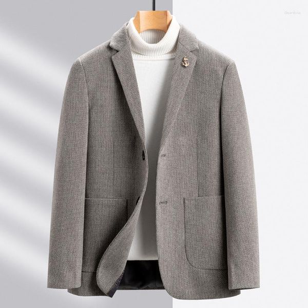 Abiti da uomo 2023 Autunno e inverno Moda di alta qualità Tutto Trend Bel vestito di lana Business Casual Single West Coat