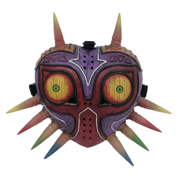 Majora's Mask Legend of Zelda Spaventoso Maschera per il viso realistica Costume di Halloween Prop per adulti e adolescenti