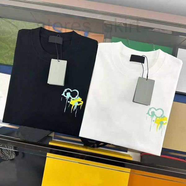 Kadın T-Shirt Tasarımcı Yaz Tişört Büyük Boyut Tees Mektupları Doodle Hip Hop Tide Üstler Pamuk Gevşek T-Shirts Terlik Style Ladies Giyim XXXXL TIS1