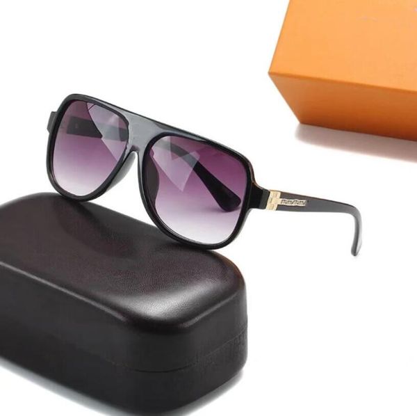 Designer-Sonnenbrille für Herren, Damen, UV400-Schutz, Echtglaslinse, goldfarbener Metallrahmen, Autofahren, Angeln, Sonnenbrille mit Originalverpackung