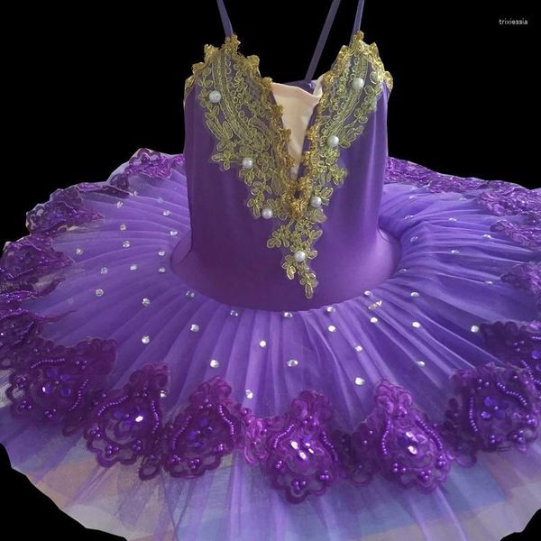 Stage Wear Ballerina Tutu di balletto professionale Donna Bambino Cigno nero bianco Costume adulto Piuma per bambini