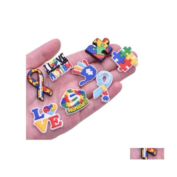 Schuhteile Zubehör Cartoon Charakter PVC Gummi Charms Schuhe Clog Jibz Fit für Armband Knöpfe Dekorationen als Mädchen Junge Drop Del Dhv9N