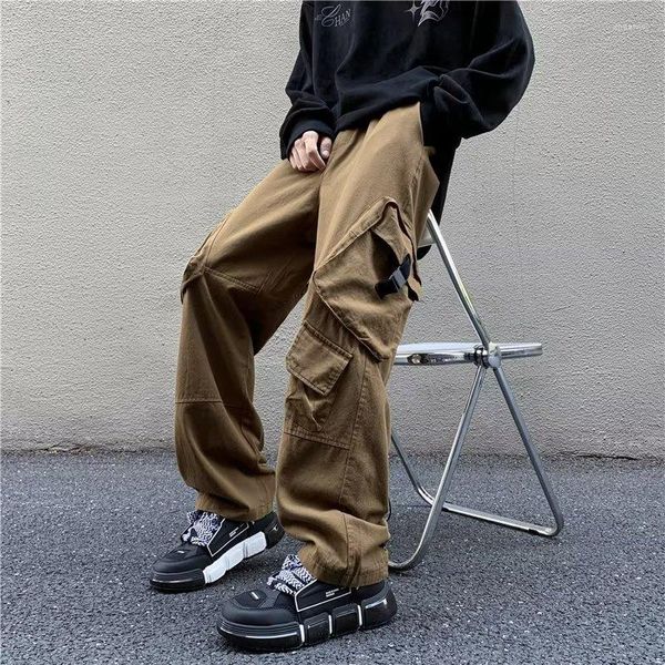 Herrenhosen Winter Casual Multi Pocket Korean Fashion Street Tragen Overalls Lose japanischer Hip-Hop Jogging