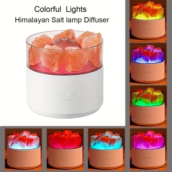 1-teiliger Diffusor für ätherische Öle, 3-in-1-Aromatherapie-Diffusor, Ultraschall-Luftbefeuchter, 100 % natürliches Himalaya-Salz, Aroma-Diffusor für kleine Räume im Home Office