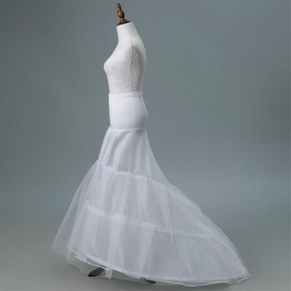 2021 Vestido de Noiva Sexy Anágua de Um Aro Crinolina para Vestidos de Sereia Anáguas com Babado Acessórios de Noiva 274M