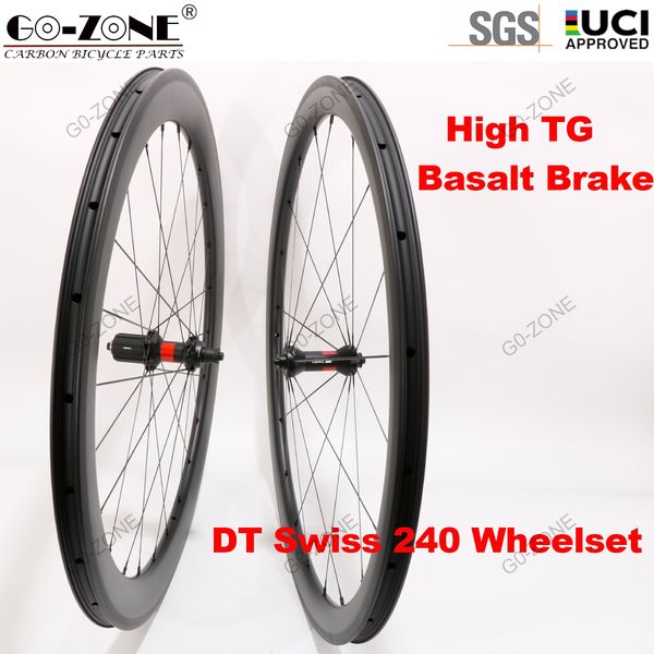 Rodas de bicicleta 700c Carbon Novatec Powerway DT Clincher Tubeless High TG Conjunto de rodas Basalt Brake Rim V Road 230721