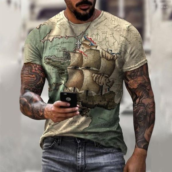 Мужские рубашки T Camiseta y2kclots para hombre estampada en 3d contcones de grafiti blanco y negro productos moda 2023