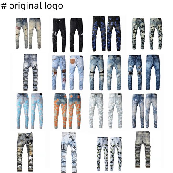 2023 Nuovi jeans uomo jeans amari jeans viola amirs Mens Luxury Designer Denim Jeans Holes Pantaloni amiiri Jean COOLGUY Biker Pants Abbigliamento uomo # 892