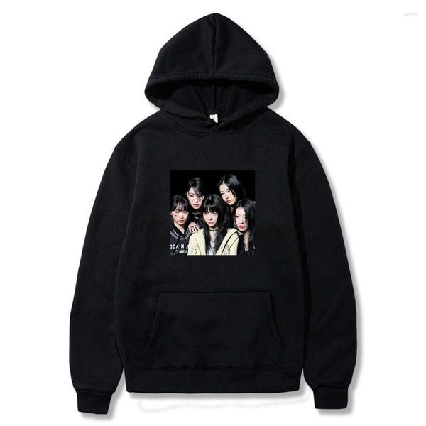 Kadın Hoodies Le Sserafim Kpop Kadın Erkek Hayranları Korku Korku Madye Giysileri Sonbahar Sıcak Polar Hoodie Kore Moda Y2K Büyük Boy