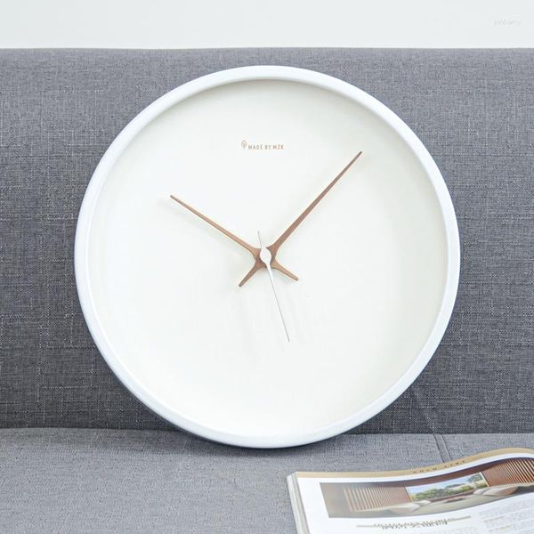 Настенные часы декор элегантные ижильные аксессуары белый тихий скандинавский дизайн времени Большой Horloges Murales Home