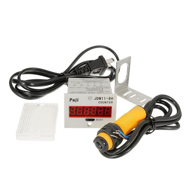 100-240VAC 6 Digital LED Contador Poelectric Sensor Reflector Transportador Belting298j