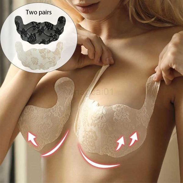 Damen 2 Paar Aufkleber für Frauen Bikini Set Sexy Backss Sevess Badeanzug Sommer V-Ausschnitt Push Up Bademode Spitze Figurbetonter Badeanzug H230515 H230524