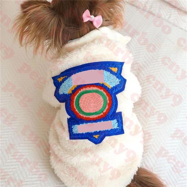 Maglione di peluche per animali domestici Marca di abbigliamento per cani Felpa per animali domestici Abbigliamento per cani Maglioni casual con mezza zip in metallo276x