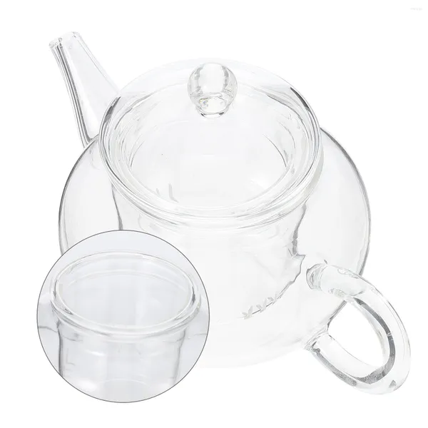 Geschirr-Sets, Filter-Teekanne, exquisiter, klarer, duftender Wasserkocher, tragbarer, transparenter, hitzebeständiger Infuser aus Keramik