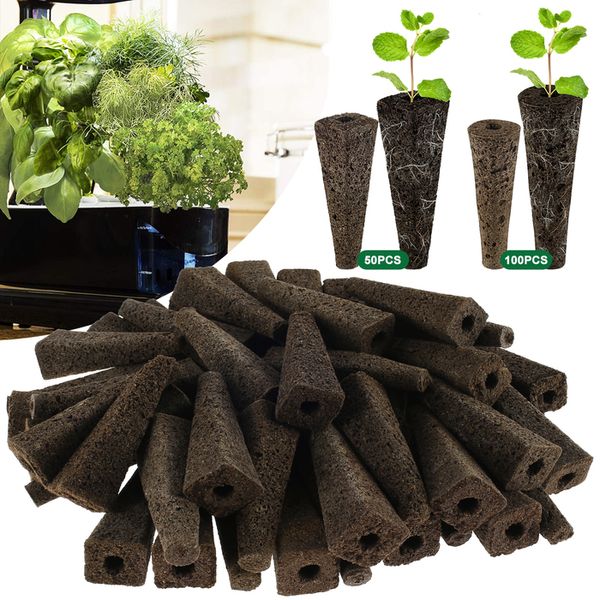 Fioriere Vasi 100Pc Semi Coltiva Spugne Sostituzione Radici Crescita Piantine Tappi di avviamento Pod di partenza Giardino idroponico Piantare 230721