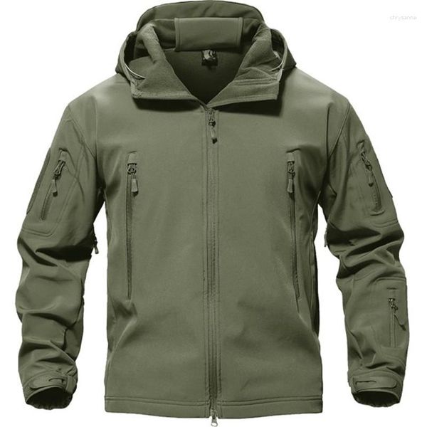 Jaquetas masculinas 2023 outono inverno homem viagem de lã militar ao ar livre à prova d'água jaqueta softshell quente confortável casaco de viagem masculino