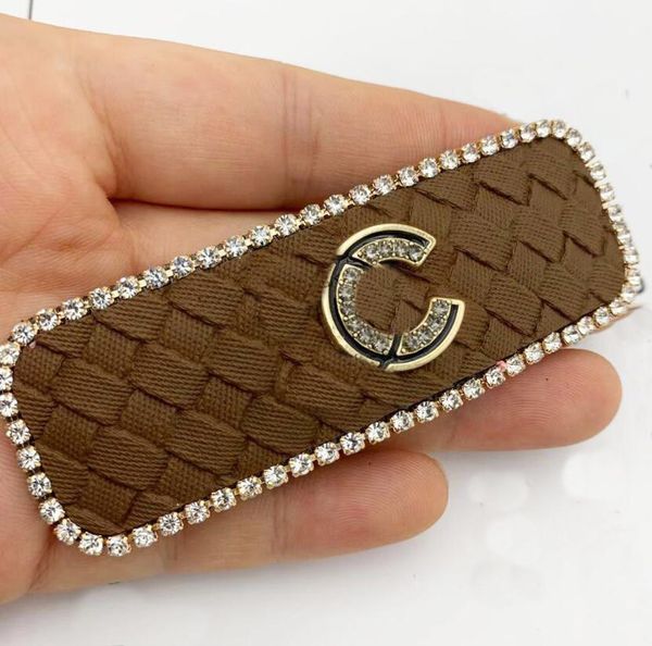 Nieuwe stijl merk brief clips haaraccessoires beroemde vrouwen meisje ontwerper haarspeldjes geometrie haarspeld mode hoofddeksels_voghion.com