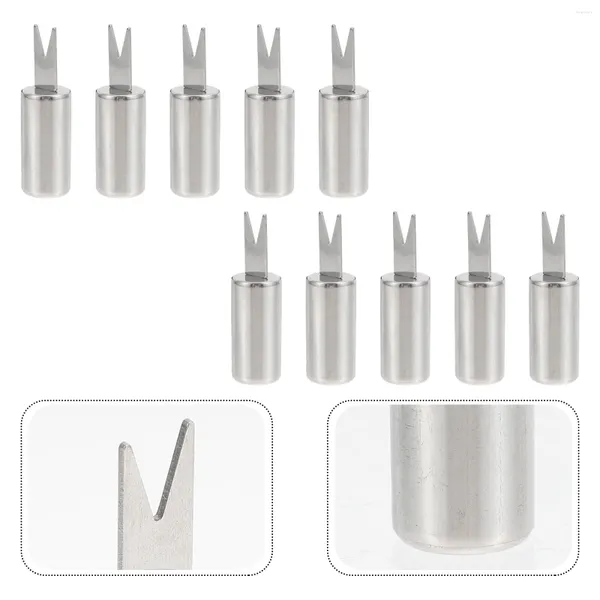 Set di stoviglie 10 pezzi Ago di mais in acciaio inossidabile Utensili per barbecue Set per grigliate Forchette semplici Stoviglie per la casa Articoli per la cucina Gadget